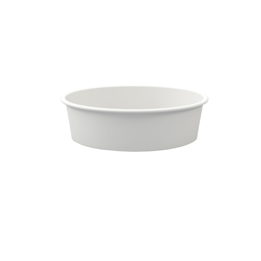 32 OZ single wall paper fattah bowl 1000cc with lid 300pcs/carton