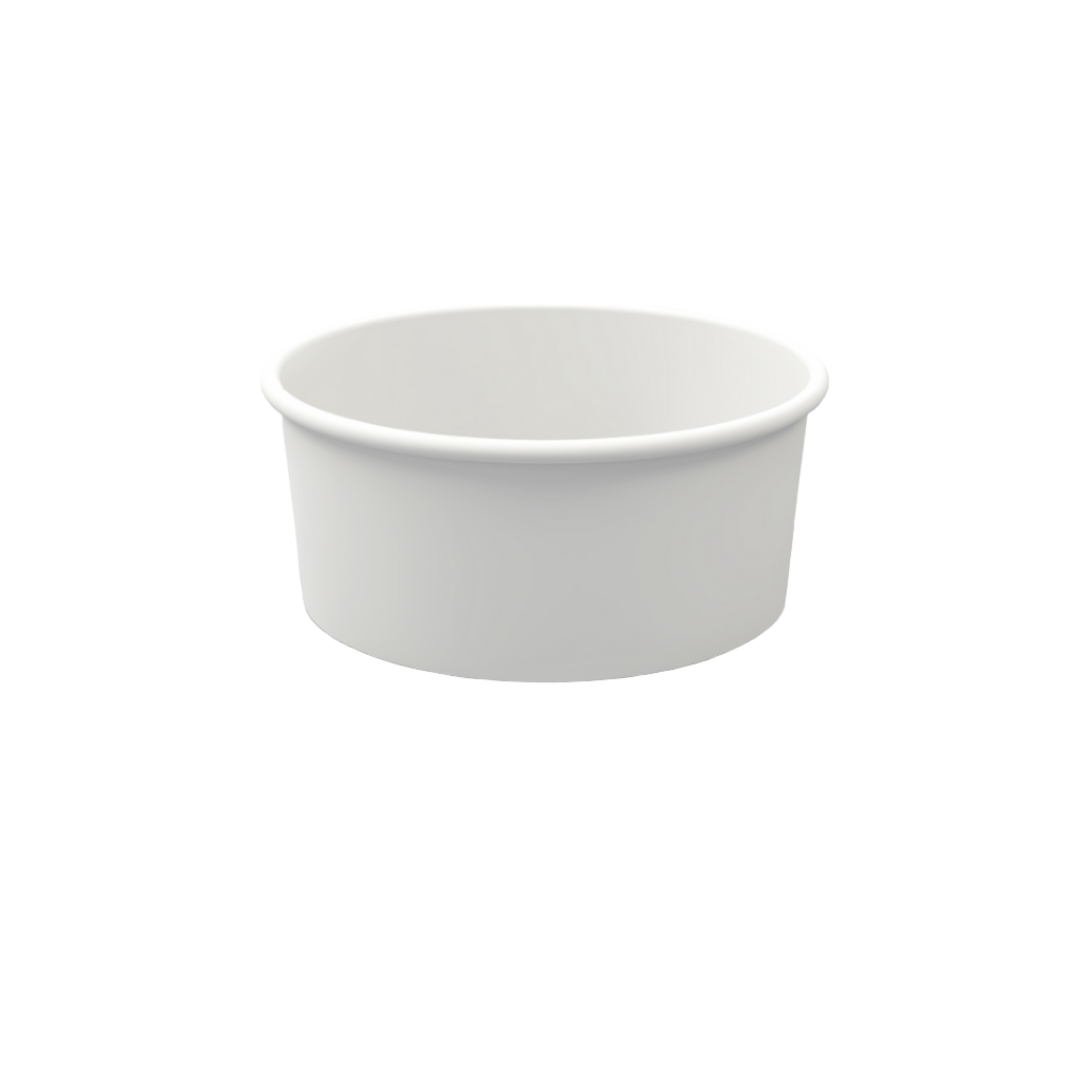 14OZ single wall paper bowls 400cc with lid 450pcs/carton