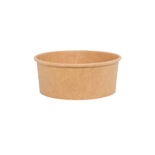 24 OZ kraft rice bowl 600 cc  with lid 450pcs/carton