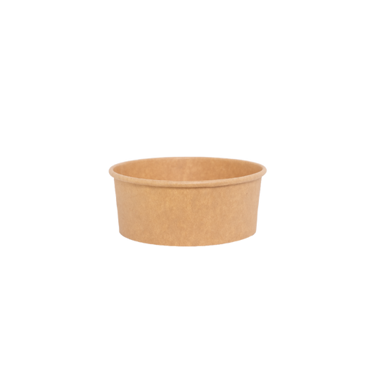14 OZ kraft hummus Bowl, 400cc  with Lid. 450pcs/carton