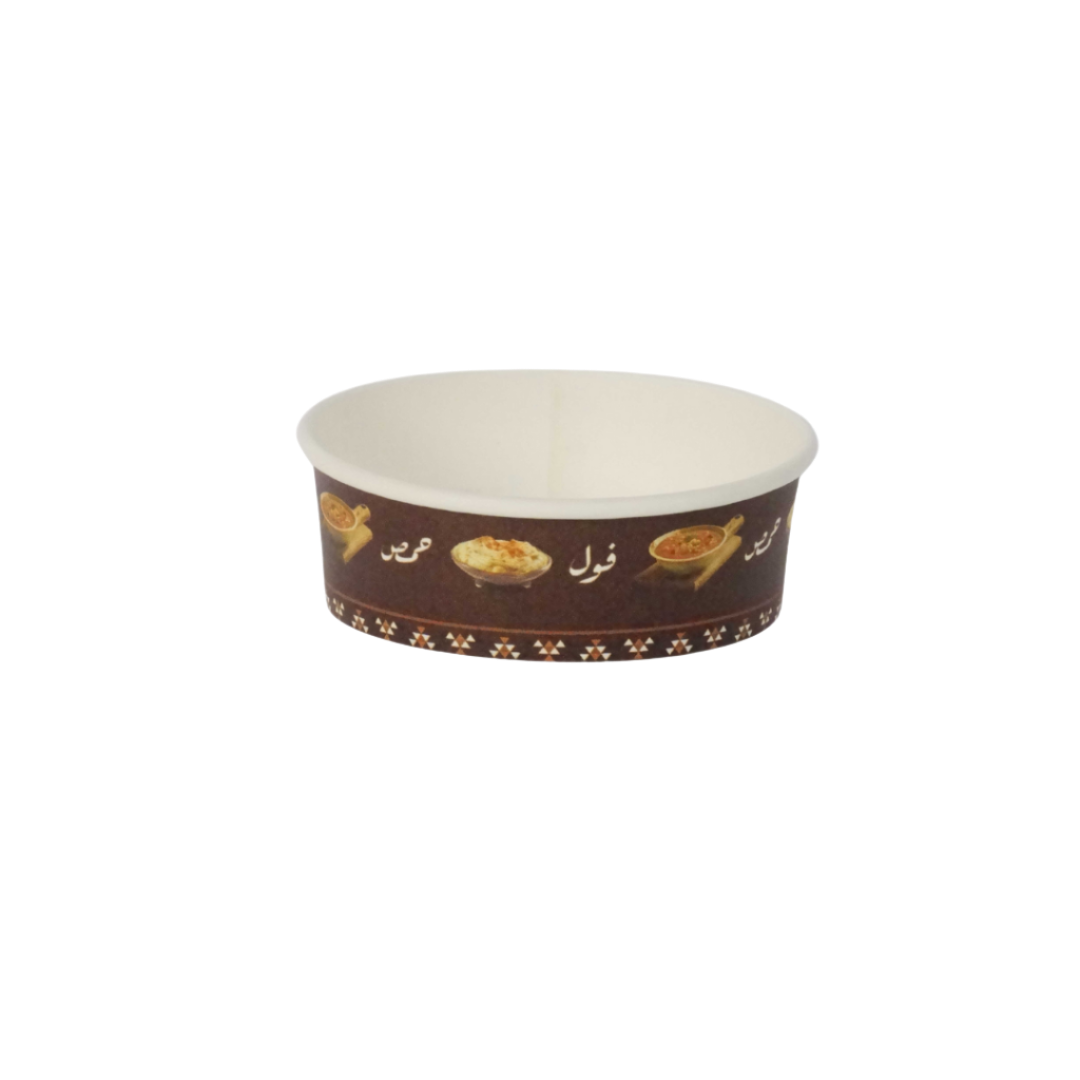 9OZ single wall paper bowls 200 cc  lid 450pcs/carton white or printed