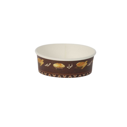 9OZ single wall paper bowls 200 cc  lid 450pcs/carton white or printed